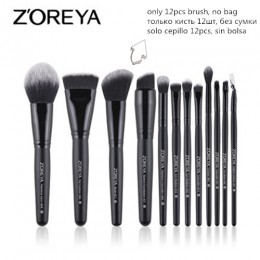 ZOREYA zestaw pędzli do makijażu 2/8/12 sztuk delikatne pędzle do makijażu puder do makijażu w proszku fundacja Contour i pędzle