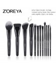 ZOREYA zestaw pędzli do makijażu 2/8/12 sztuk delikatne pędzle do makijażu puder do makijażu w proszku fundacja Contour i pędzle
