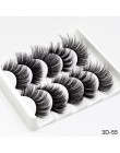 Nowy 5/8 pairs naturalne sztuczne rzęsy sztuczne rzęsy długi makijaż 3d rzęsy z norek przedłużanie rzęs sztuczne rzęsy z norek d