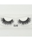Visofree sztuczne rzęsy handmade naturalny makijaż sztuczne rzęsy brokat opakowanie 1 para box makijaż sexy 3D rzęsy z norek D01