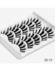 Nowy 5/8 pairs naturalne sztuczne rzęsy sztuczne rzęsy długi makijaż 3d rzęsy z norek przedłużanie rzęs sztuczne rzęsy z norek d