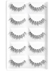 CLOTHOBEAUTY 5 par sztuczne rzęsy, sztuczne rzęsy ręcznie naturalne miękkie z niewidocznym paskiem, długi gruby makijaż wielokro