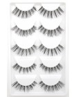 CLOTHOBEAUTY 5 par sztuczne rzęsy, sztuczne rzęsy ręcznie naturalne miękkie z niewidocznym paskiem, długi gruby makijaż wielokro