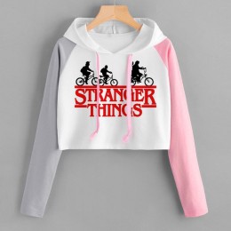 Stranger things bluza z kapturem kobieta bluzy z kapturem bluzy kpop Kawaii w koreańskim stylu oversize Harajuku bluza z kapture