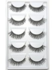 CLOTHOBEAUTY 5 par sztuczne rzęsy, sztuczne rzęsy ręcznie naturalne miękkie z niewidocznym paskiem, długi gruby makijaż wielokro