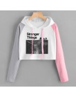 Stranger things bluza z kapturem kobieta bluzy z kapturem bluzy kpop Kawaii w koreańskim stylu oversize Harajuku bluza z kapture