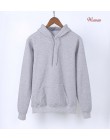 Gorąca sprzedaż 2020 wiosna jesień Casual kobiety bluzy bluzy k-pop solidna bluza z kapturem Kawaii czarny biały szary różowy cz