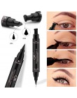 Długotrwały czarny eyeliner do oczu wodoodporny dwustronny z dwoma końcówkami łatwy w aplikacji