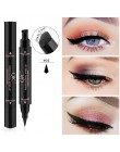 Długotrwały czarny eyeliner do oczu wodoodporny dwustronny z dwoma końcówkami łatwy w aplikacji