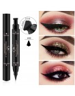 Długotrwały czarny eyeliner do oczu wodoodporny dwustronny z dwoma końcówkami łatwy w aplikacji