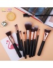 Docolor pędzle do makijażu profesjonalny zestaw pędzli do makijażu naturalnego fundacja Powder Contour Eyes Blending Beauty szcz