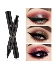 Długotrwały czarny eyeliner do oczu wodoodporny dwustronny z dwoma końcówkami łatwy w aplikacji