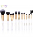 Docolor pędzle do makijażu profesjonalny zestaw pędzli do makijażu naturalnego fundacja Powder Contour Eyes Blending Beauty szcz
