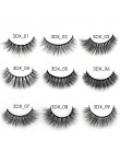 3 pairs 20 style 3D Faux Mink włosów miękkie sztuczne rzęsy puszyste delikatne grube rzęsy Handmade miękkie makijaż oczu rozszer