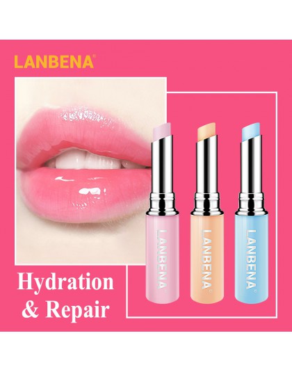 LANBENA Chameleon balsam do ust Rose kwas hialuronowy nawilżający odżywczy wargi Plumper wargi linie naturalny wyciąg makijaż sz