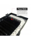 NAGARAKU 6 zestaw poszewek 7 ~ 15mm MIX 16 rzędów/taca sztuczne rzęsy mink naturalne rzęsy pojedyncze rzęsy makijaż cilios