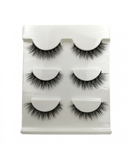 3 pairs 20 style 3D Faux Mink włosów miękkie sztuczne rzęsy puszyste delikatne grube rzęsy Handmade miękkie makijaż oczu rozszer