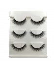 3 pairs 20 style 3D Faux Mink włosów miękkie sztuczne rzęsy puszyste delikatne grube rzęsy Handmade miękkie makijaż oczu rozszer