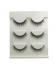 3 pairs 20 style 3D Faux Mink włosów miękkie sztuczne rzęsy puszyste delikatne grube rzęsy Handmade miękkie makijaż oczu rozszer