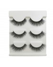 3 pairs 20 style 3D Faux Mink włosów miękkie sztuczne rzęsy puszyste delikatne grube rzęsy Handmade miękkie makijaż oczu rozszer