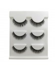 3 pairs 20 style 3D Faux Mink włosów miękkie sztuczne rzęsy puszyste delikatne grube rzęsy Handmade miękkie makijaż oczu rozszer