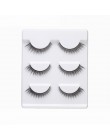 3 pairs 20 style 3D Faux Mink włosów miękkie sztuczne rzęsy puszyste delikatne grube rzęsy Handmade miękkie makijaż oczu rozszer