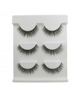 3 pairs 20 style 3D Faux Mink włosów miękkie sztuczne rzęsy puszyste delikatne grube rzęsy Handmade miękkie makijaż oczu rozszer