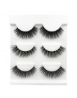 3 pairs 20 style 3D Faux Mink włosów miękkie sztuczne rzęsy puszyste delikatne grube rzęsy Handmade miękkie makijaż oczu rozszer
