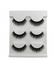 3 pairs 20 style 3D Faux Mink włosów miękkie sztuczne rzęsy puszyste delikatne grube rzęsy Handmade miękkie makijaż oczu rozszer