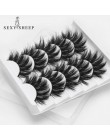SEXYSHEEP 5Pairs 3D Mink sztuczne rzęsy naturalne/grube długie rzęsy Wispy makijaż uroda przedłużanie rzęs narzędzia