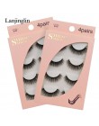 LANJINGLIN 4 pairs rzęsy z norek sztuczne rzęsy mink 3d sztuczne rzęsy rozszerzenie makijaż cilios naturalne długie okrucieństwo