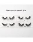 Visofree 30/40 Pairs/lot 3D rzęsy z norek z tacą bez pudełka ręcznie pełny pasek rzęsy Mink fałszywe makijaż rzęs rzęsy cilios