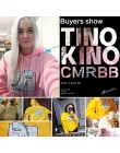 Wiosna jesień bluza damska typu harajuku z kapturem z długim rękawem bluzy damskie dinozaur polar z nadrukami bluza z kapturem S