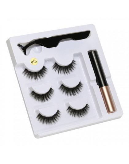5 magnes magnetyczny płynny eyeliner i magnetyczne sztuczne rzęsy i pęseta zestaw wodoodporny, długi trwały przedłużanie rzęs