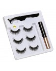 5 magnes magnetyczny płynny eyeliner i magnetyczne sztuczne rzęsy i pęseta zestaw wodoodporny, długi trwały przedłużanie rzęs