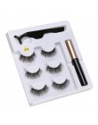 5 magnes magnetyczny płynny eyeliner i magnetyczne sztuczne rzęsy i pęseta zestaw wodoodporny, długi trwały przedłużanie rzęs