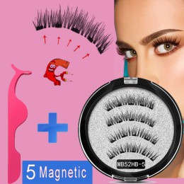 MB 5 magnesy magnetyczne rzęsy z norek rzęsy naturalne długie sztuczne rzęsy aplikator faux cils magnetique rozszerzenie MB22P