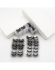 Visofree 30/40 Pairs/lot 3D rzęsy z norek z tacą bez pudełka ręcznie pełny pasek rzęsy Mink fałszywe makijaż rzęs rzęsy cilios
