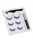 5 magnes magnetyczny płynny eyeliner i magnetyczne sztuczne rzęsy i pęseta zestaw wodoodporny, długi trwały przedłużanie rzęs