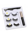 5 magnes magnetyczny płynny eyeliner i magnetyczne sztuczne rzęsy i pęseta zestaw wodoodporny, długi trwały przedłużanie rzęs