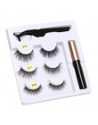 5 magnes magnetyczny płynny eyeliner i magnetyczne sztuczne rzęsy i pęseta zestaw wodoodporny, długi trwały przedłużanie rzęs