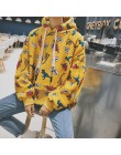 2018 nowy zimowy koreański styl preppy dinozaur nadruk kreskówkowy śliczne duże podwórko wypoczynek kreskówka luźne swetry bluza