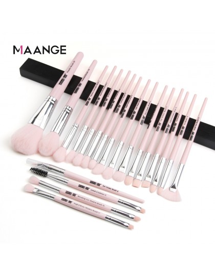 MAANGE Pro 12/20 sztuk zestaw pędzli do makijażu z torbą Powder EyeShadow mieszanie Eyeliner Eyeliner Lip przenośna szczotka zes
