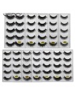 YSDO 5 Pairs 3D rzęsy z norek naturalne włosy sztuczne rzęsy długie 100% dramatyczne makijaż oczu fałszywe rzęsy puszyste rzęsy 