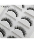 YSDO 5 Pairs 3D rzęsy z norek naturalne włosy sztuczne rzęsy długie 100% dramatyczne makijaż oczu fałszywe rzęsy puszyste rzęsy 