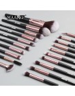 MAANGE Pro 12/20 sztuk zestaw pędzli do makijażu z torbą Powder EyeShadow mieszanie Eyeliner Eyeliner Lip przenośna szczotka zes