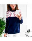 Kobiety Leisure Jumper 2020 nadruk jesień bluza z kapturem Casual O-neck z długim rękawem swetry bluzy dresy Sudaderas Mujer