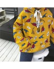 2018 nowy zimowy koreański styl preppy dinozaur nadruk kreskówkowy śliczne duże podwórko wypoczynek kreskówka luźne swetry bluza