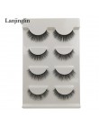 LANJINGLIN 4 pairs rzęsy z norek sztuczne rzęsy mink 3d sztuczne rzęsy rozszerzenie makijaż cilios naturalne długie okrucieństwo