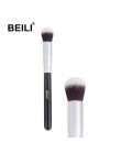 BEILI foundation płaski krem do konturów Powder Blush kształt twarzy pojedyncze włosy syntetyczne czarne pędzle do makijażu